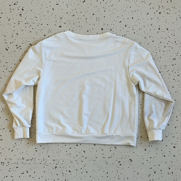 💘 THRIVE SOCIĖTĖ - WHITE SNAP DETAIL SWEATSHIRT - Picture 7 of 9